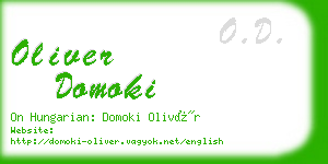 oliver domoki business card